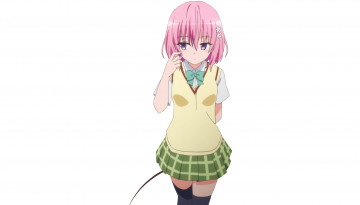 Картинка аниме to+love+ru взгляд девушка фон