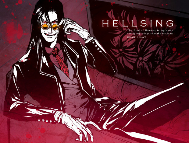 Обои картинки фото аниме, hellsing, алукард, vampire, dracula, alucard, вампир, дракула