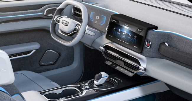 Обои картинки фото автомобили, спидометры, торпедо, geely