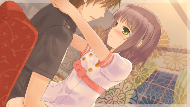 Обои картинки фото a butterfly in the district of dreams, аниме, unknown,  другое , взгляд, девушка, фон