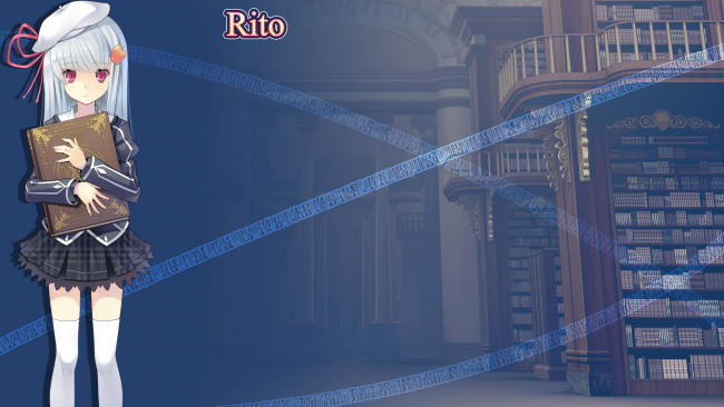 Обои картинки фото a clockwork ley-line,  the borderline of dusk, аниме, unknown,  другое , фон, взгляд, девушка