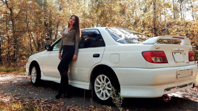 Обои картинки фото автомобили, -авто с девушками, авто, девушки