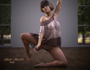 Картинка 3д+графика люди+ people фон взгляд девушка