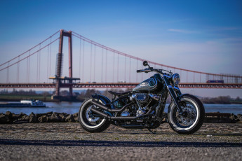 Картинка harley+davidson мотоциклы customs хром мост байк модифицированный мотоцикл harley davidson