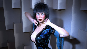 Картинка 3д+графика люди+ people фон взгляд девушка