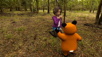 Картинка 3д+графика люди+ people фон взгляд девушка