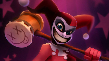 Картинка рисованное комиксы harley quinn