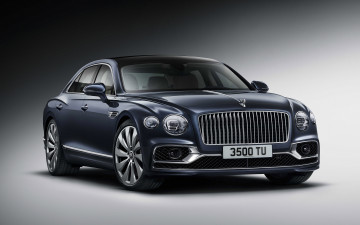 Картинка 2020+bentley+flying+spur автомобили bentley премиум класс вид спереди flying spur британские серый новый экстерьер 2020