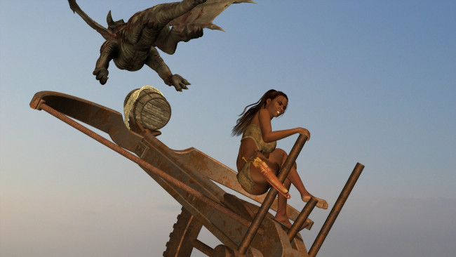 Обои картинки фото 3д графика, фантазия , fantasy, фон, взгляд, девушка