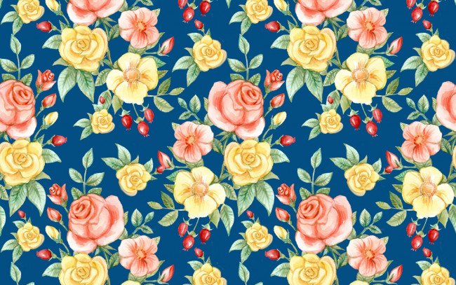 Обои картинки фото рисованное, цветы, розы, бутоны, шиповник