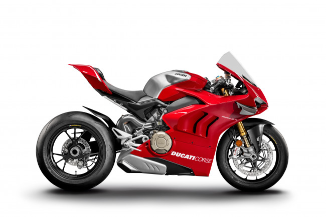 Обои картинки фото ducati panigale v4, мотоциклы, ducati, panigale, v4, байк, мотоцикл, красный