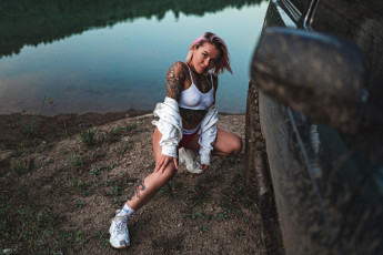 Картинка девушки -+блондинки +светловолосые тату девушка