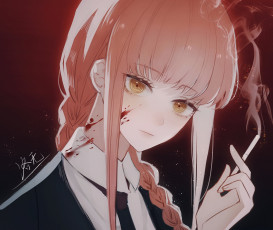 Картинка аниме chainsaw+man chainsaw man