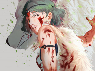 Картинка аниме mononoke+hime принцесса мононоке