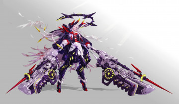 Картинка аниме оружие +техника +технологии девушка