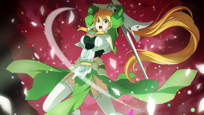 Обои картинки фото аниме, sword art online, мастера, меча, онлайн