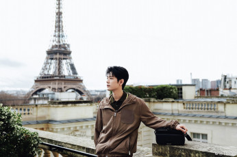 Картинка мужчины xiao+zhan актер куртка париж эйфелева башня