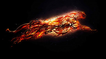 Картинка 3д+графика животные+ animals гепард ленты