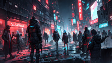 Картинка аниме город +улицы +интерьер +здания нейросети графика нейроарт ai art нейронные сети рисунки нейро искусство улица