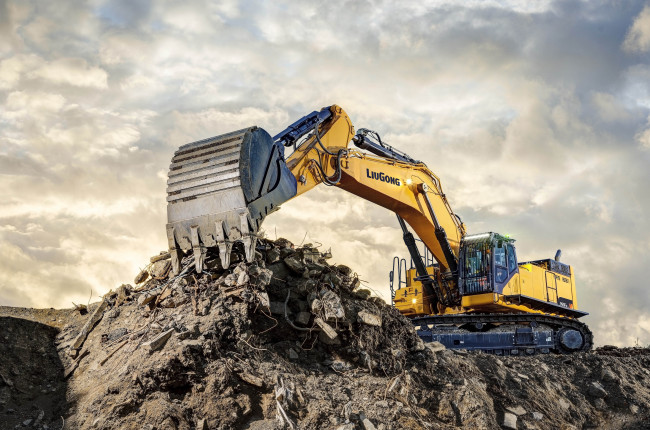 Обои картинки фото техника, экскаваторы, liugong