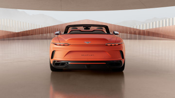 обоя bentley mulliner batur convertible 2024, автомобили, bentley, mulliner, batur, вид, сзади, багажник