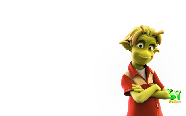 Обои картинки фото видео игры, planet 51 online, инопланетянин, рубашка