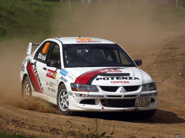 Обои картинки фото mitsubishi, lancer, спорт, авторалли