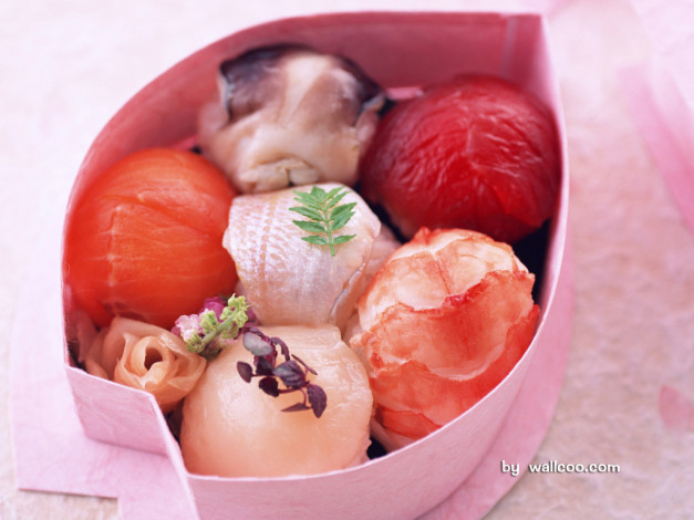 Обои картинки фото еда, рыба, морепродукты, суши, роллы