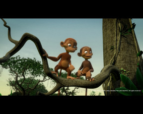 обоя мультфильмы, jungledyret, hugo, fr&, 230, flabet, og, fri