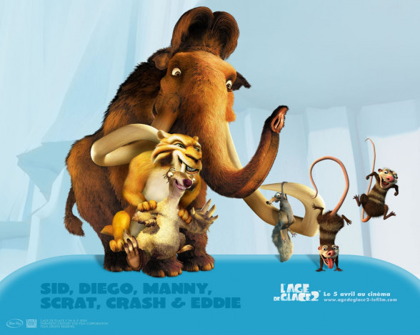 Обои картинки фото мультфильмы, ice, age, the, meltdown