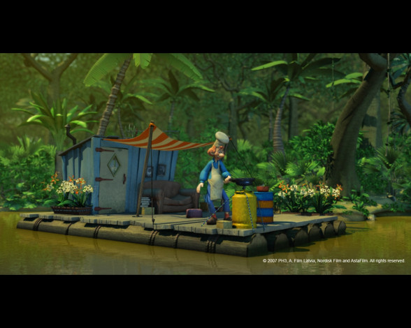 Обои картинки фото мультфильмы, jungledyret, hugo, fr&, 230, flabet, og, fri