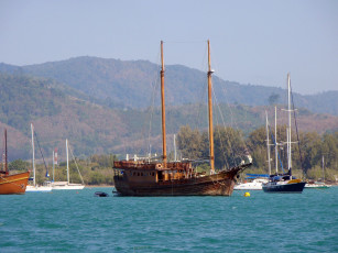 обоя корабли, разные, вместе