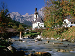 Картинка ramsau bavaria города католические соборы костелы аббатства
