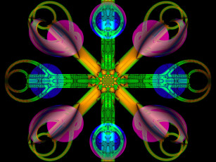 Картинка 3д графика fractal фракталы