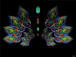 Картинка 3д графика fractal фракталы