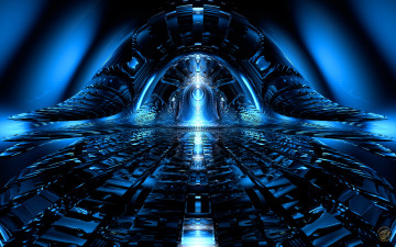 Картинка 3д графика fractal фракталы