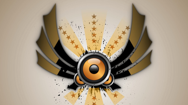 Обои картинки фото векторная, графика, круги, звёзды