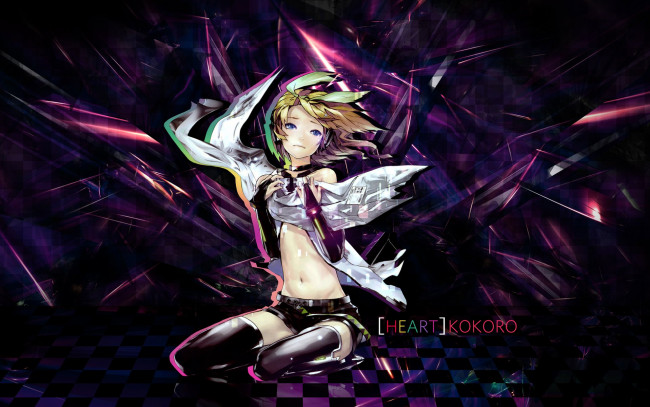 Обои картинки фото аниме, vocaloid, блондинка