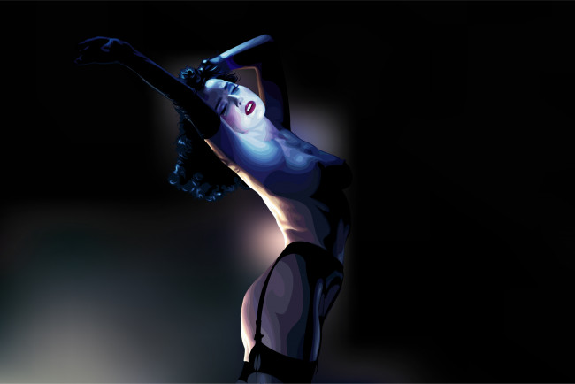 Обои картинки фото векторная, графика, dita, von, teese
