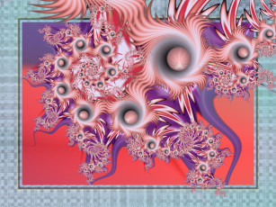 Картинка 3д графика fractal фракталы фон узор цвета