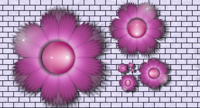 Обои картинки фото 3д, графика, flowers, цветы, фон, узор, цвета, лепестки