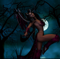 Картинка 3д+графика существа+ creatures кастаника взгляд рога