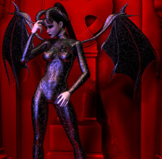 Картинка 3д+графика существа+ creatures кастаника крылья рога