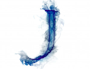 Картинка 3д+графика другое+ other буква литера дым газ j