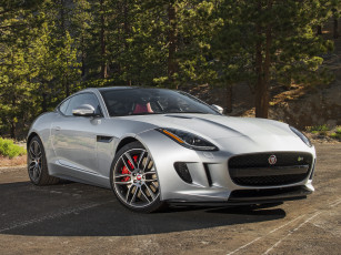 обоя автомобили, jaguar, светлый, us-spec, f-type, r, coupе, 2015г