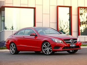 Картинка автомобили mercedes-benz 2013г c207 au-spec coupe e 250 красный