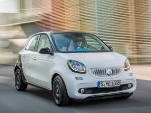 обоя автомобили, smart, светлый, 2014г, w453, proxy, forfour