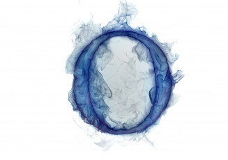 обоя 3д графика, другое , other, литера, буква, o, газ, дым