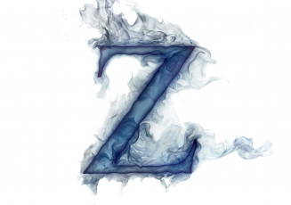 Картинка 3д+графика другое+ other литера буква z газ дым