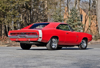 Картинка автомобили dodge 1969 charger red